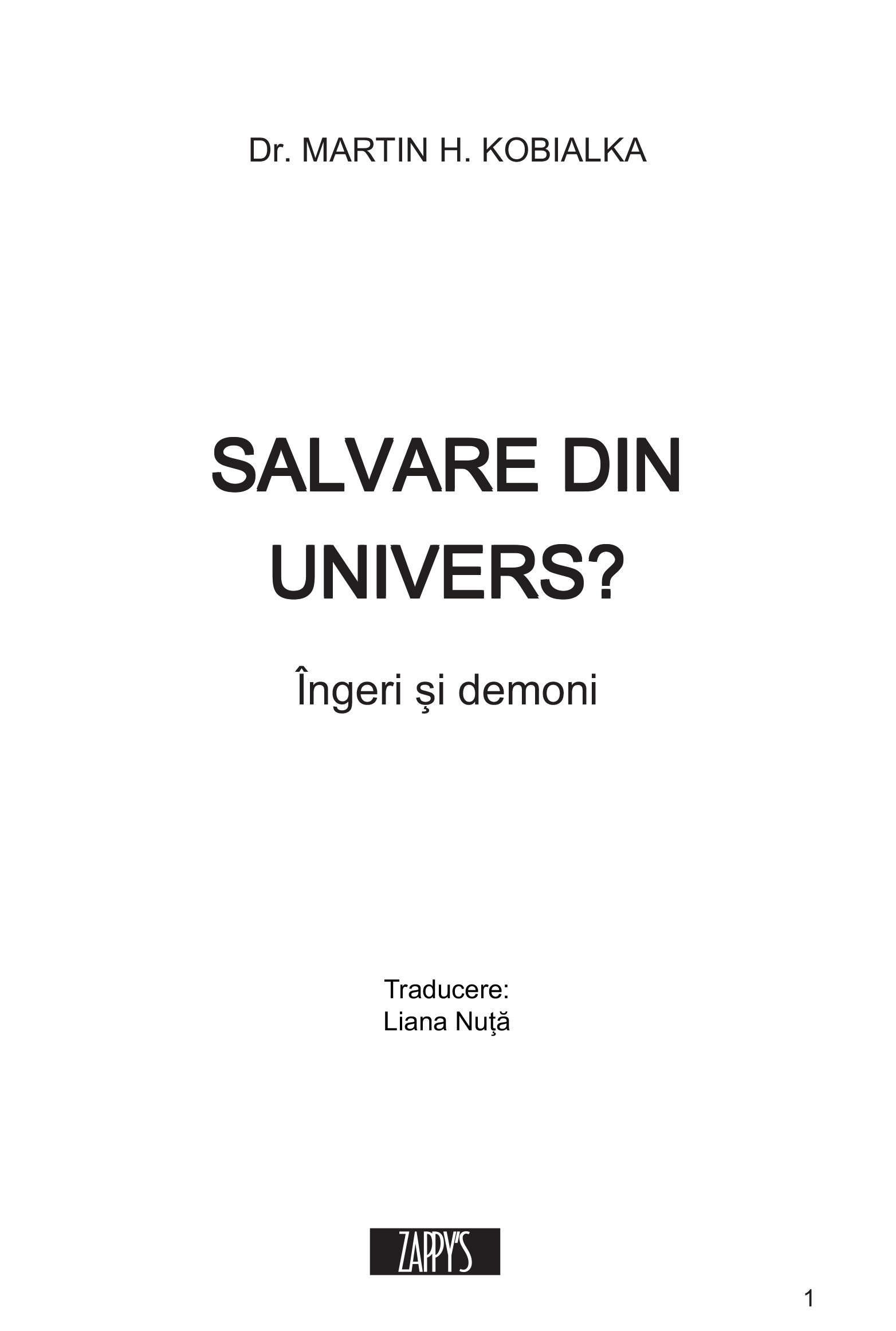 Salvare din Univers?